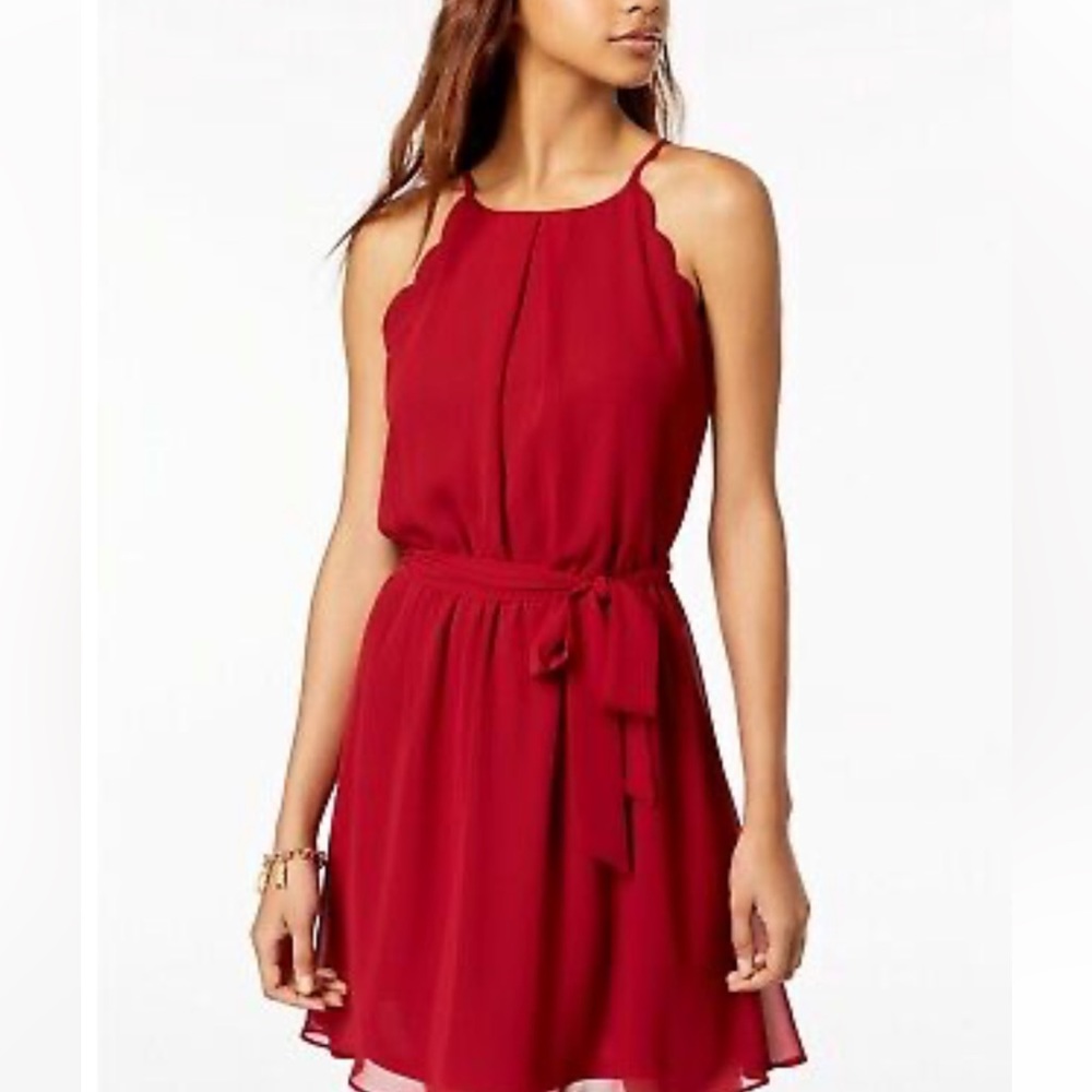 BCX size medium chiffon dress Wine